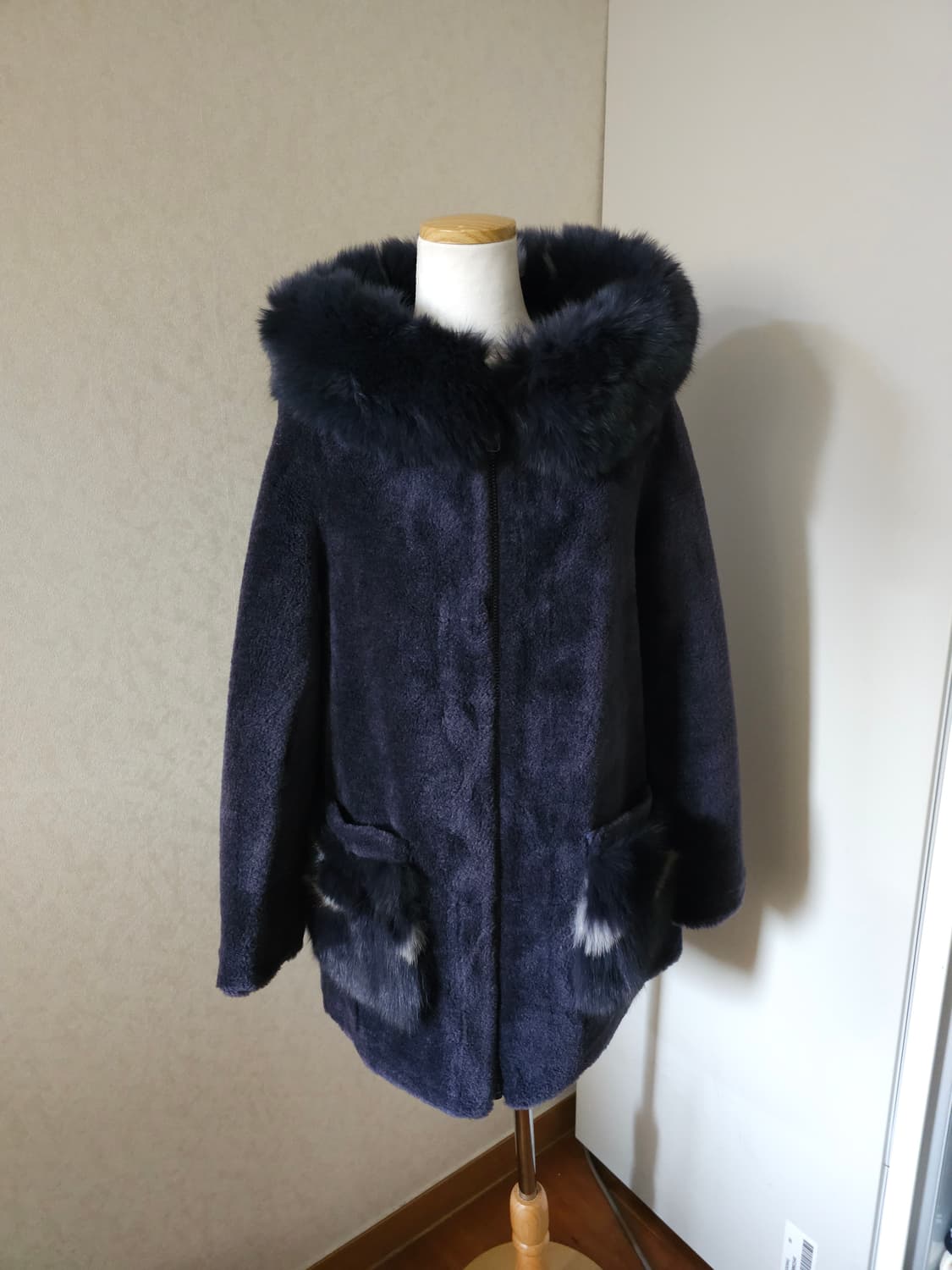 A&D 아뜰리에 사가퍼 양모 폭스 코트 상품이미지1