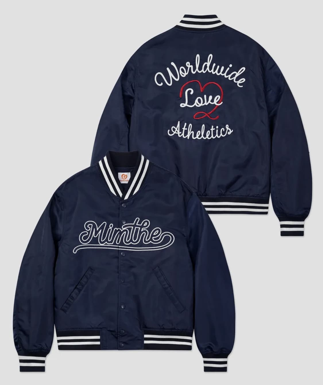 밈더워드로브 월드 와이드 스타디움 자켓_네이비 상품이미지1