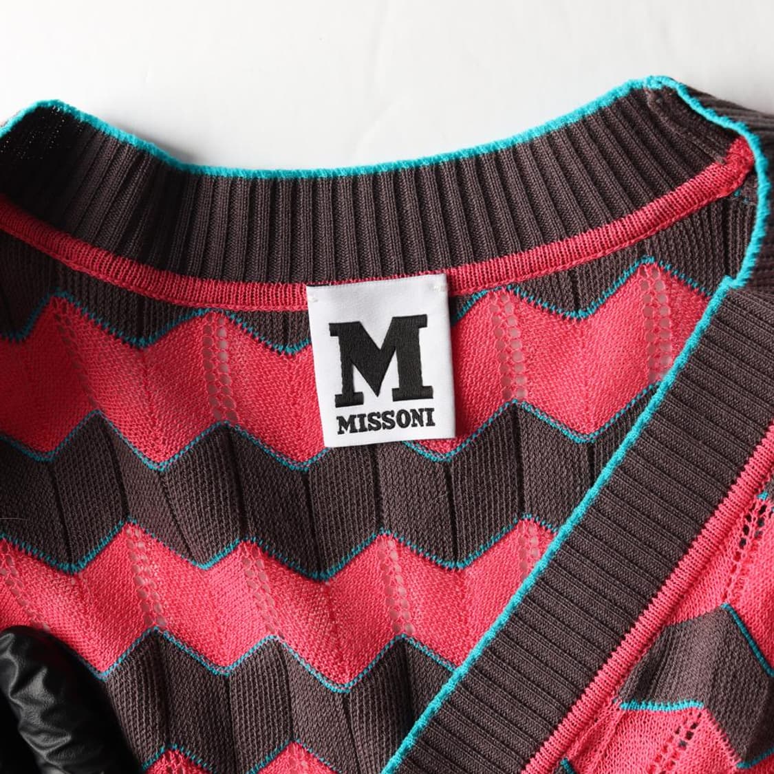 [L]미쏘니 브라운 핑크 스트라이프 긴팔 가디건
 상품이미지6