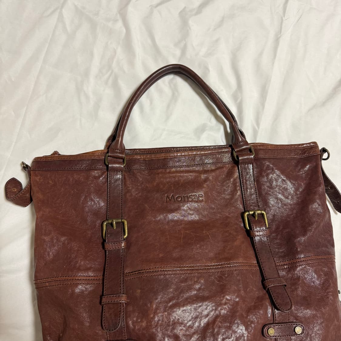 [OS] Monsac 몽삭 가죽 토트백 상품이미지2