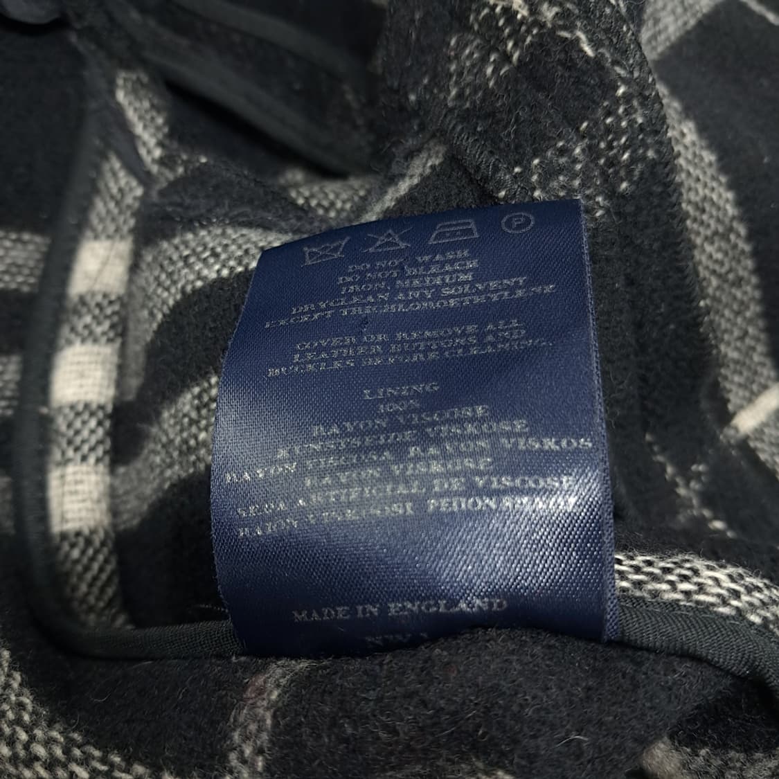 CN799W M 버버리 런던 스페셜티 울 체크 더플 코트 상품이미지8