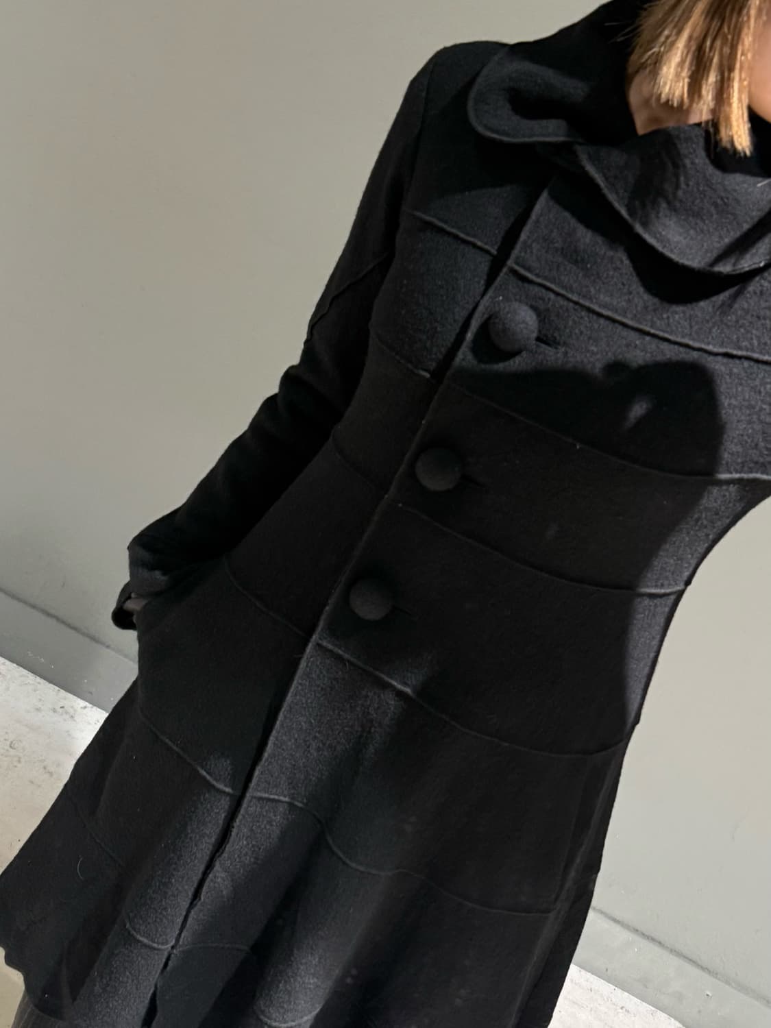 big button line detail coat 상품이미지3