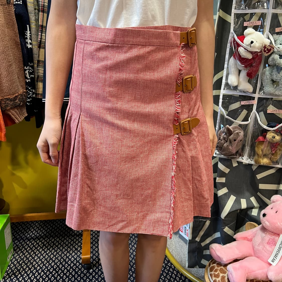 [Japanese Vintage] 플리츠 미디스커트 상품이미지1
