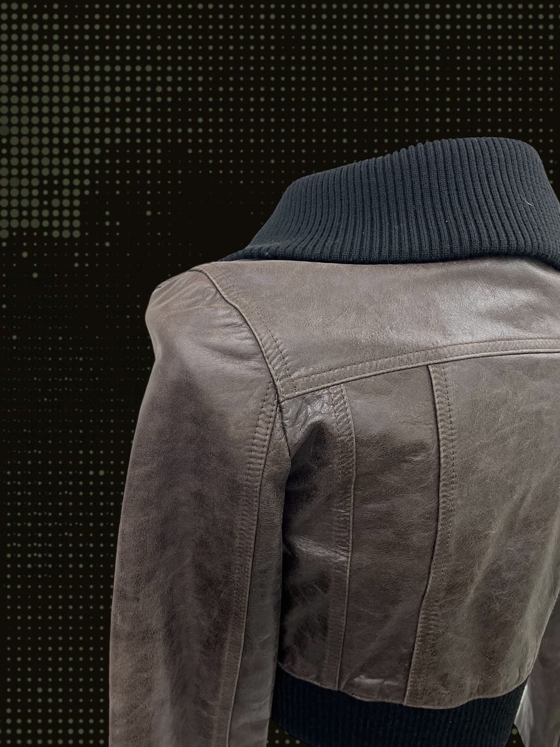 y2k brown 2-way leather jacket  상품이미지6