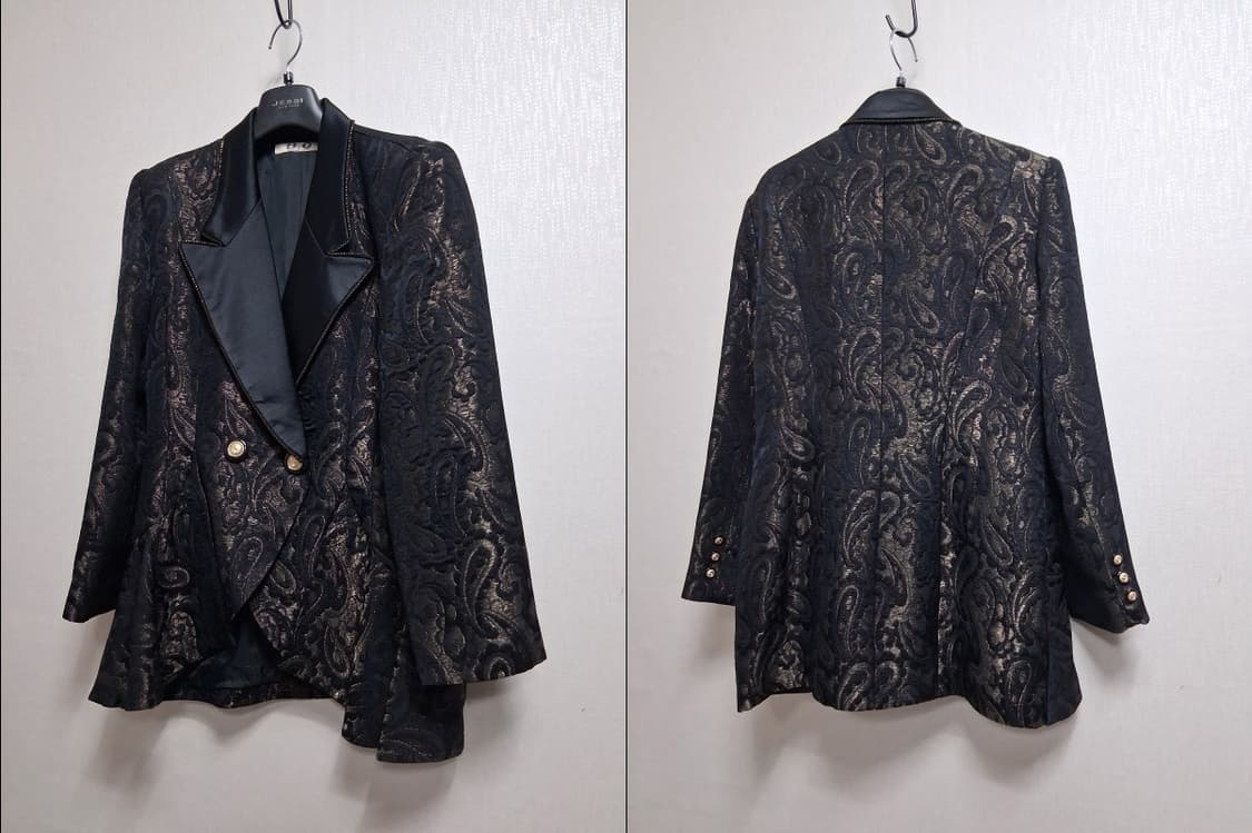 일본구제 BO 여성 페이즐리 자카드 쟈켓 코스튬 쟈켓 66
표기 9 상품이미지3