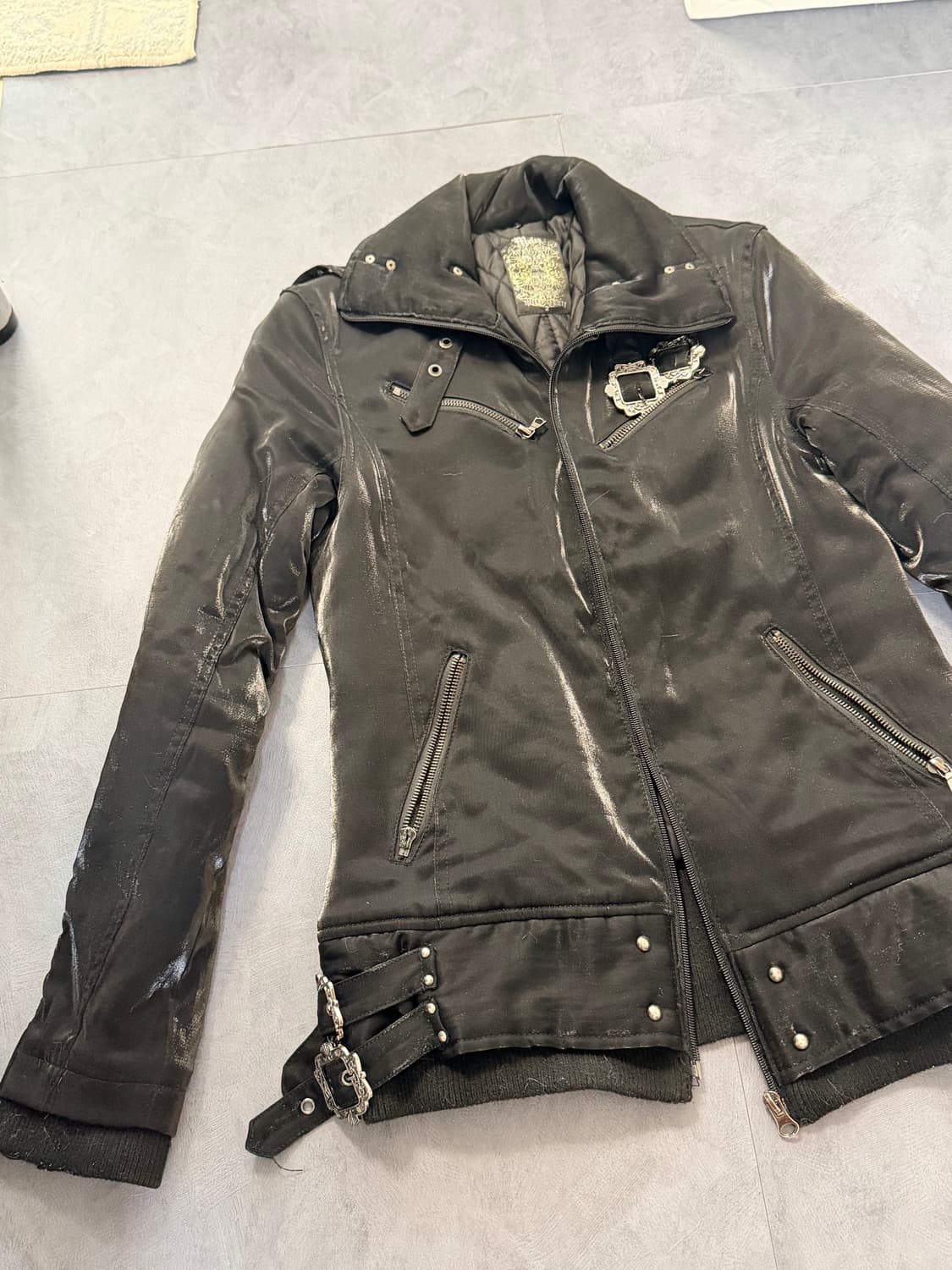 고스펑크 겨울자켓 누빔안감 상품이미지1