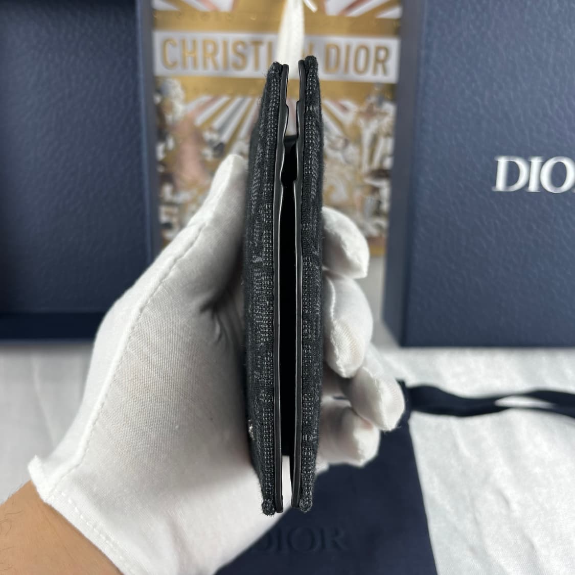 (25.11월,새상품급)디올 오블리크 오거나이저 카드지갑 블랙 상품이미지5