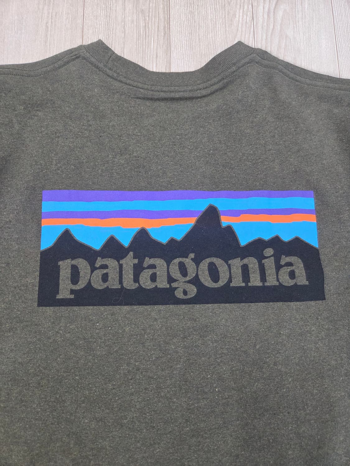 파타고니아 P6 P-6 로고 반팔티 카키 올리브 L, 105 상품이미지6