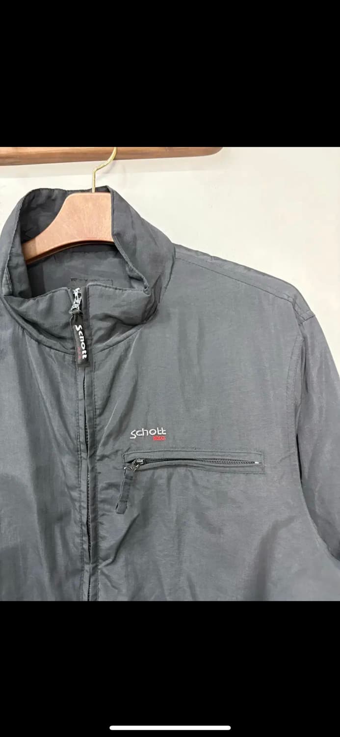 쇼트 올드스쿨 폴리쉘 재킷 블랙 H918 상품이미지3