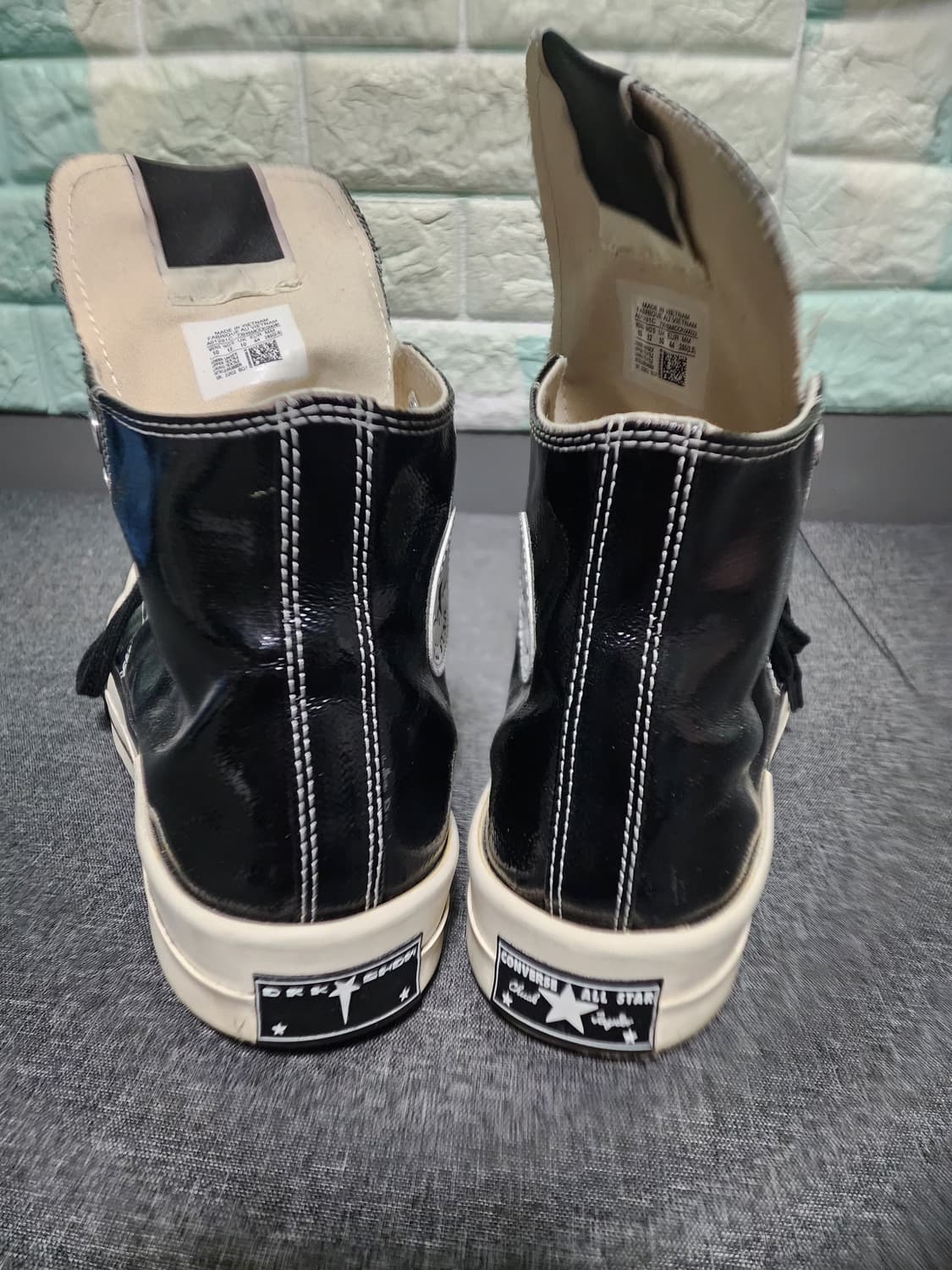 (285) 컨버스 릭오웬스 다크쉐도우 래커드데님 상품이미지6