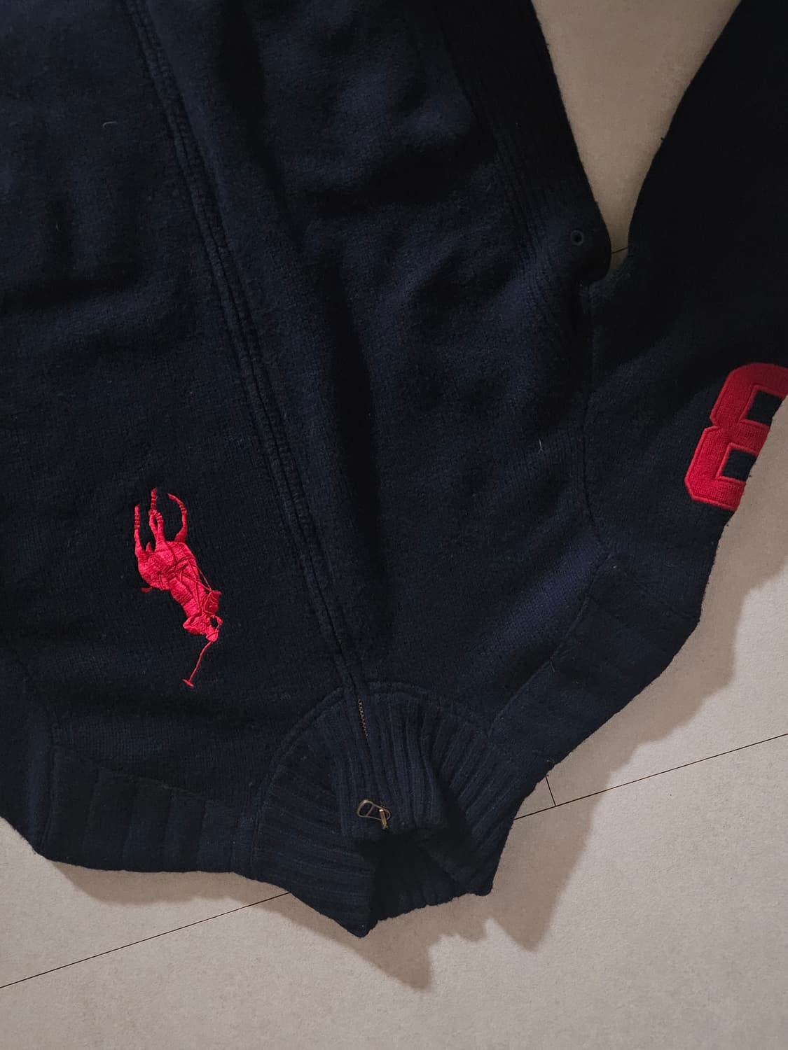 빅포니 니트집업 폴로 상품이미지1