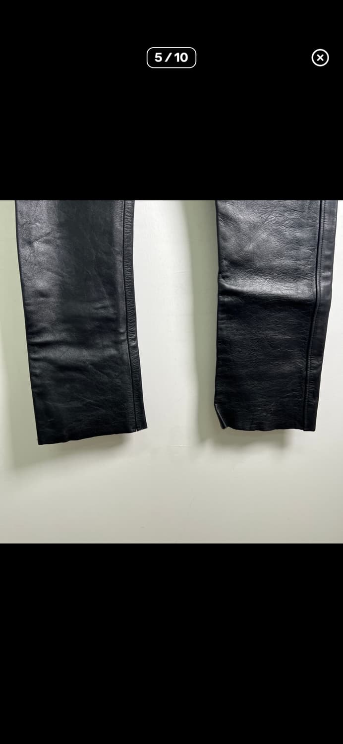 90s 빈티지 소가죽 바지 상품이미지6