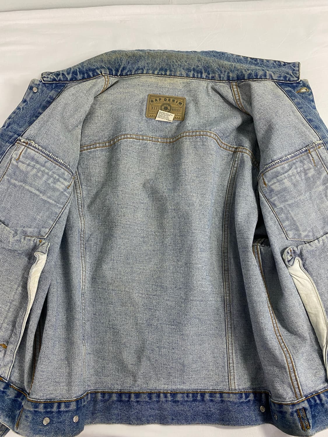 90s GAP 올드갭 데님 트러커 자켓 L 상품이미지8