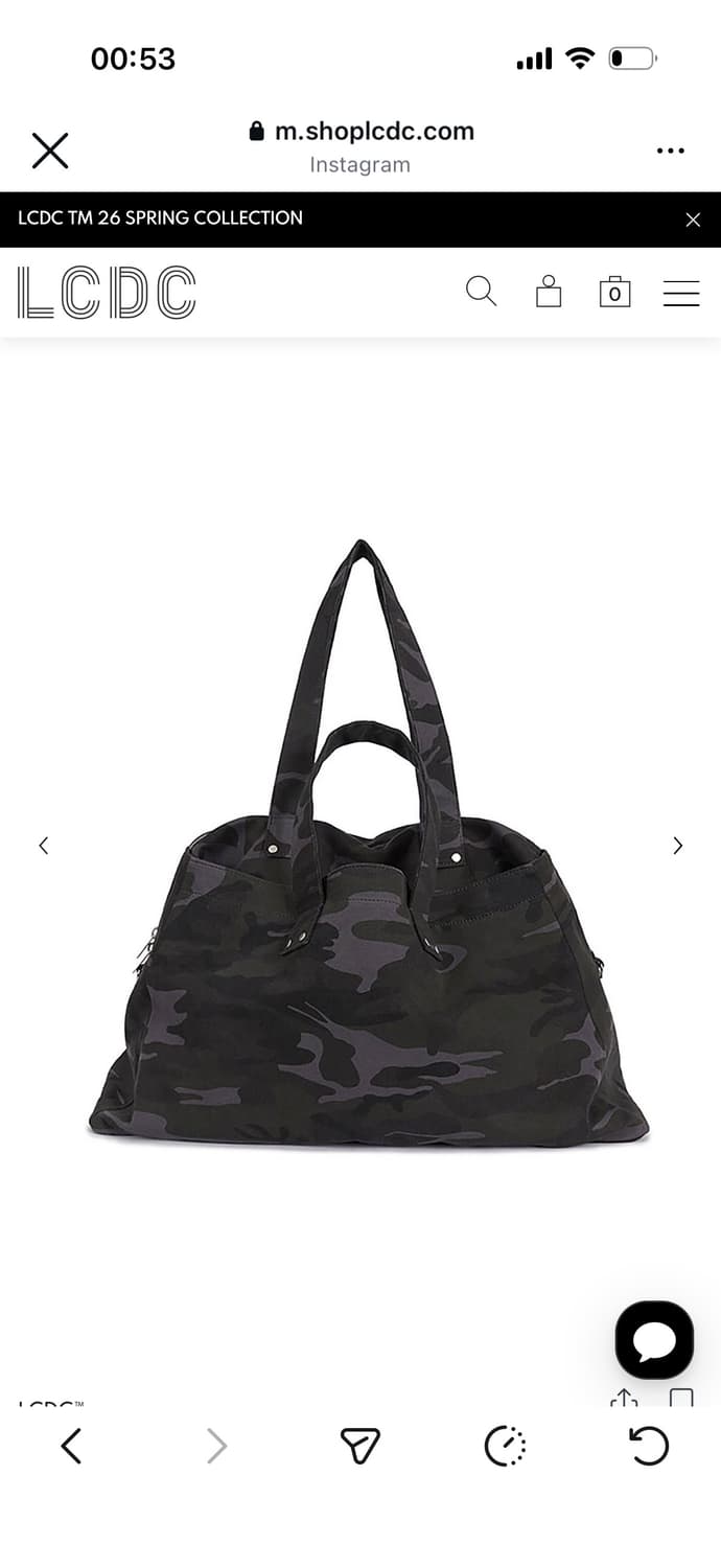 LCDC 레이어드 카모 토트백 다크그레이 상품이미지4