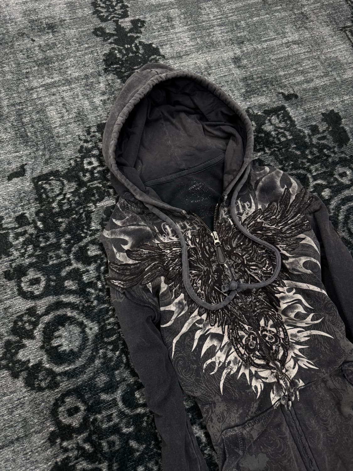 Prepotente 00s y2k washing hoodie 상품이미지2