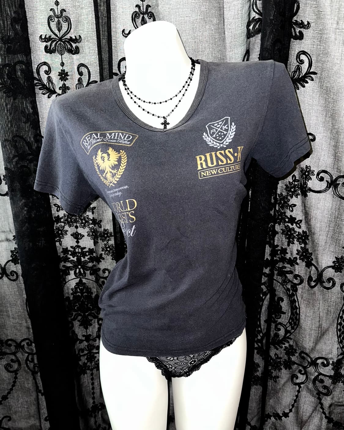 RUSS•K Gray + Gold Short-Sleeved 상품이미지2