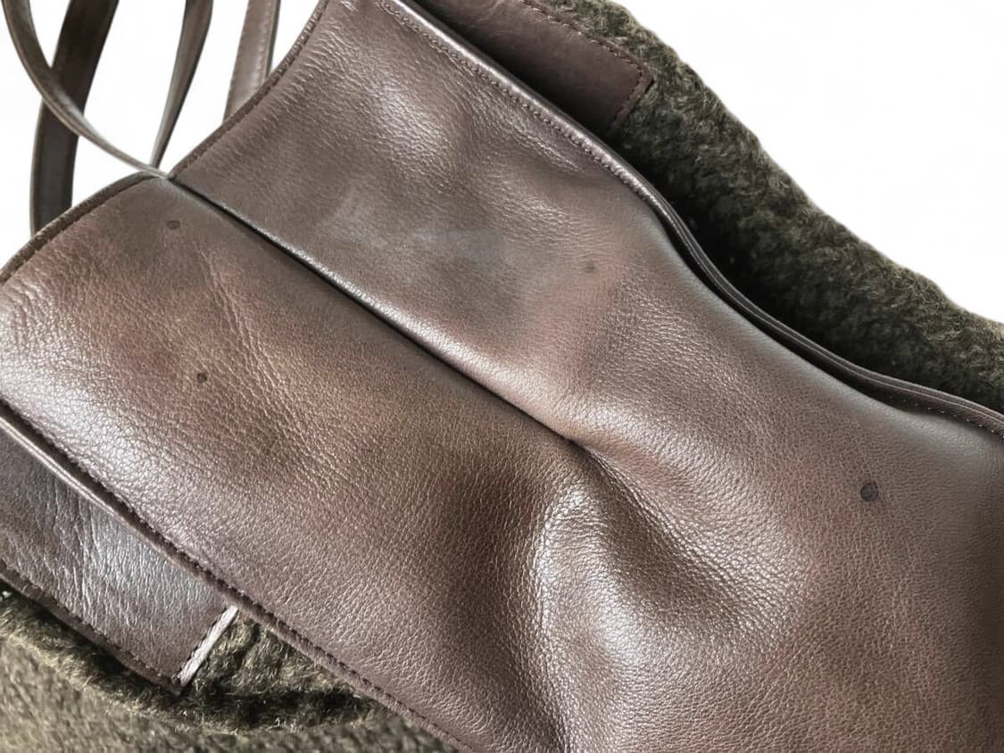 드리스 반노튼 니트 레더 레이어드 숄더백 상품이미지5