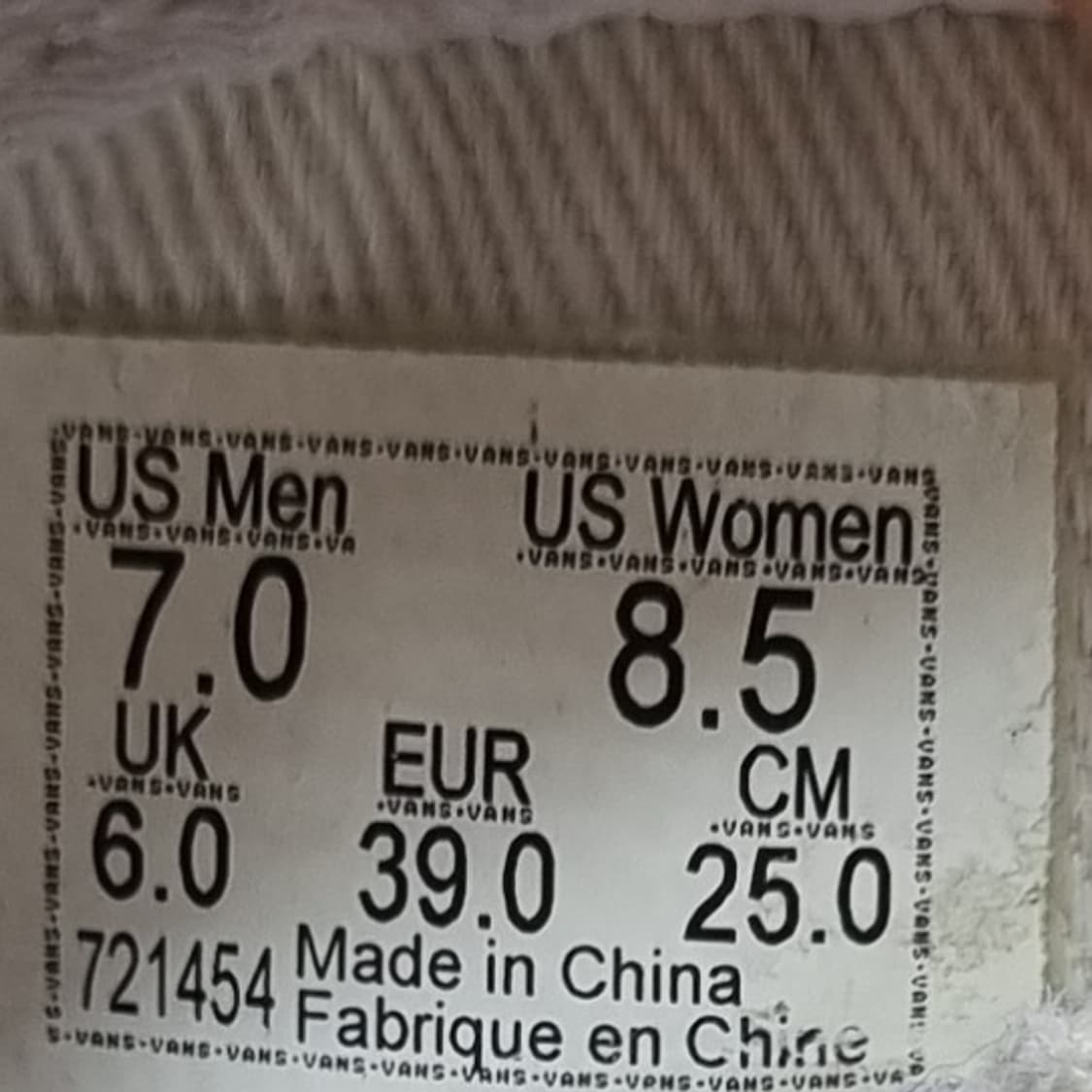 반스 체크베스앤아이 스니커즈250 상품이미지6