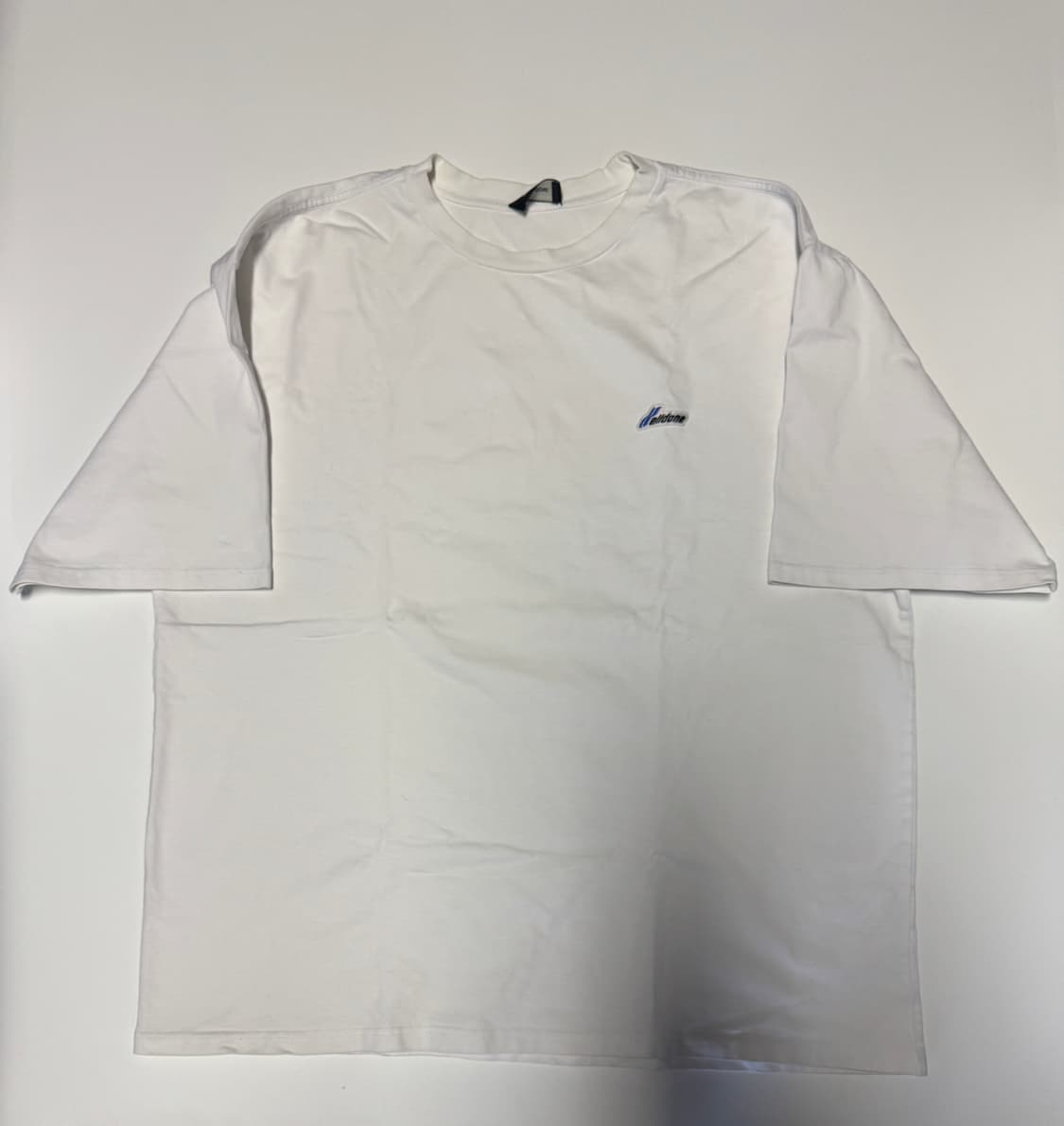 웰던 WELLDONE 로고 포인트 빅 사이즈 반팔 티셔츠 2XL 상품이미지1