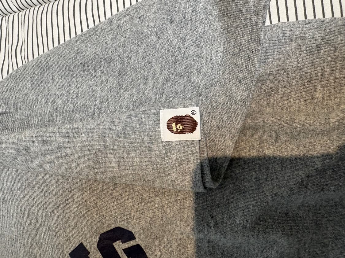 M) 베이프 AAPE 반팔 티셔츠 그레이 상품이미지4