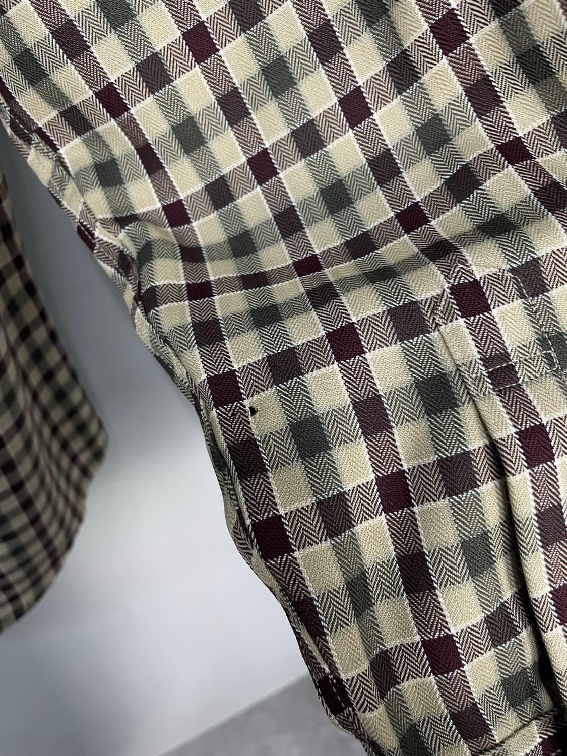 입생로랑 브라운 체크 셔츠 H958 상품이미지9