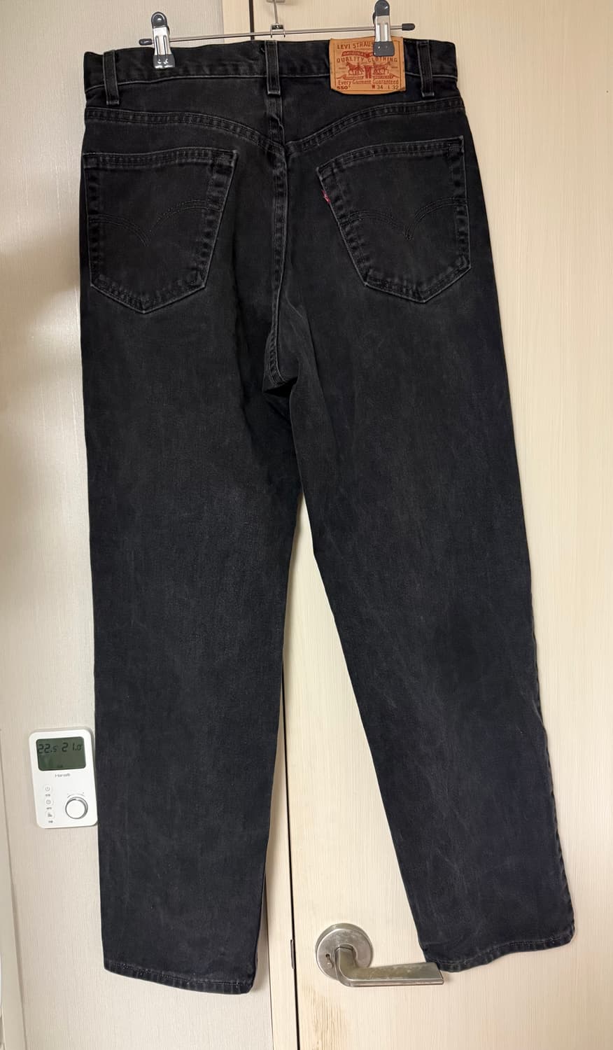 빈티지 리바이스 550 흑청 데님 상품이미지2