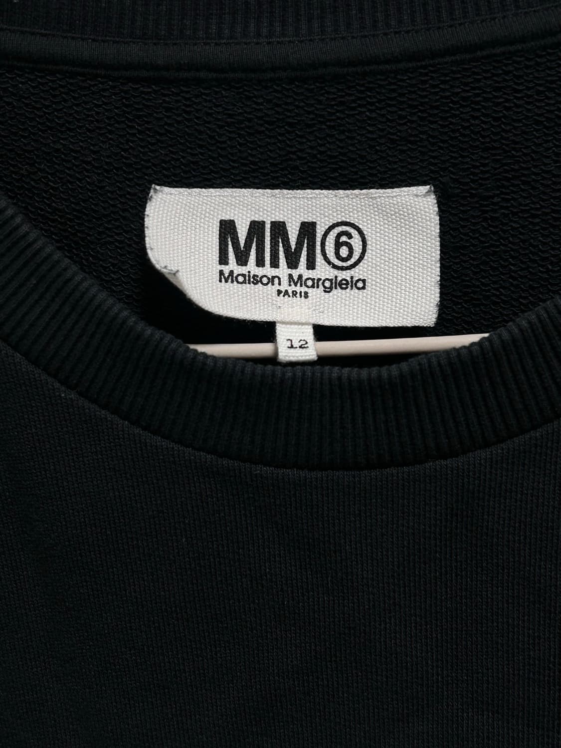 정품 MM6 마르지엘라 블랙 맨투맨 상품이미지2