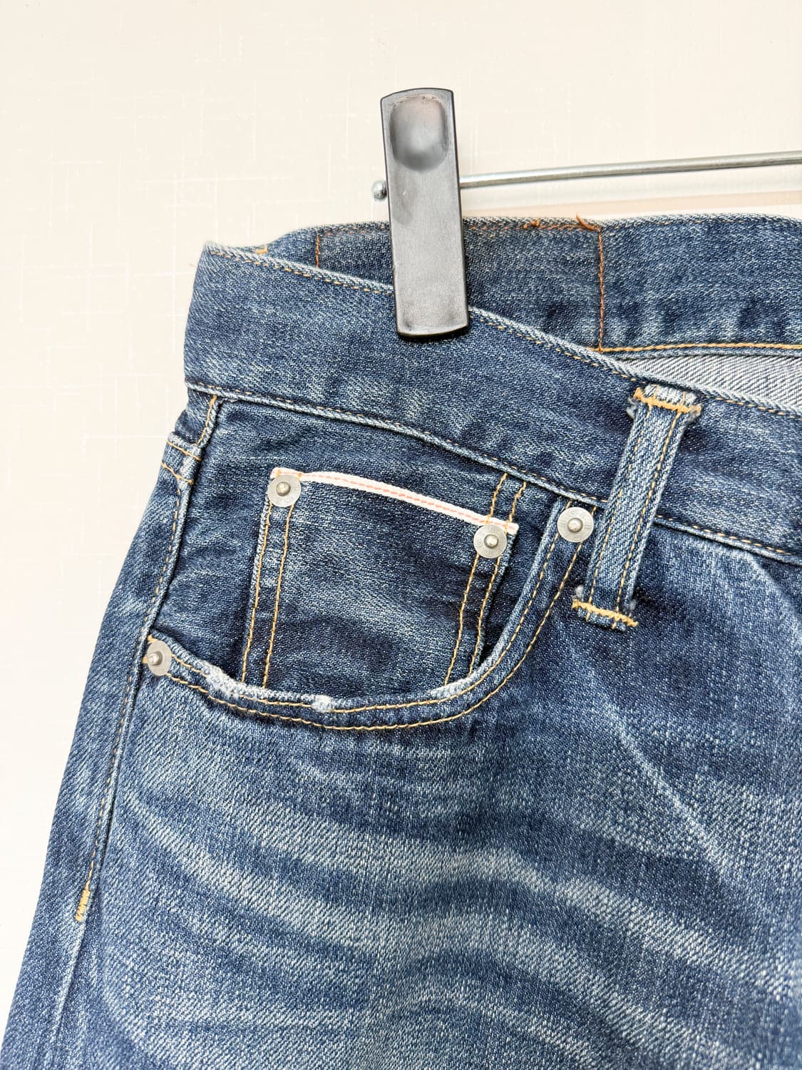 GLR 스탠다드 그린라벨 릴렉싱 워싱 데님 팬츠 상품이미지2