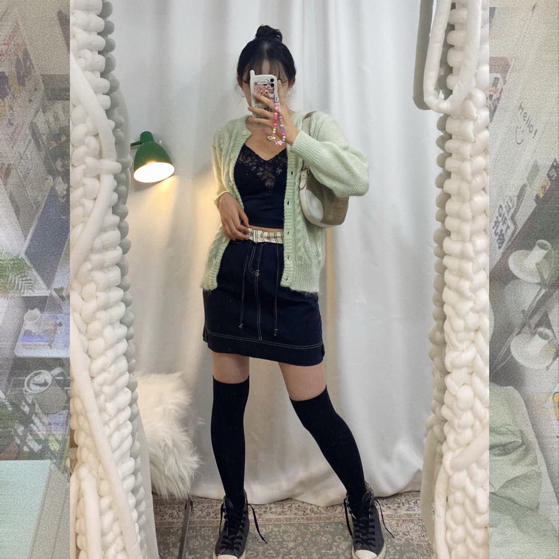 민트 꽈배기 가디건 상품이미지8