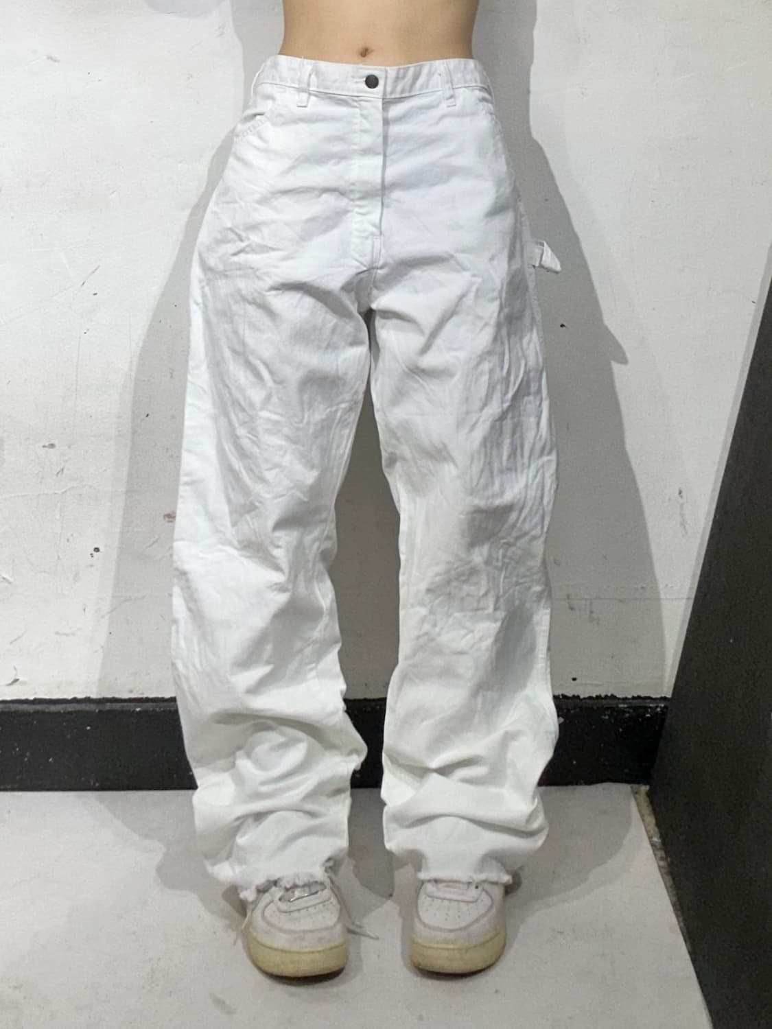 디키즈 화이트 카펜터 와이드 대대장 워크 팬츠  상품이미지2