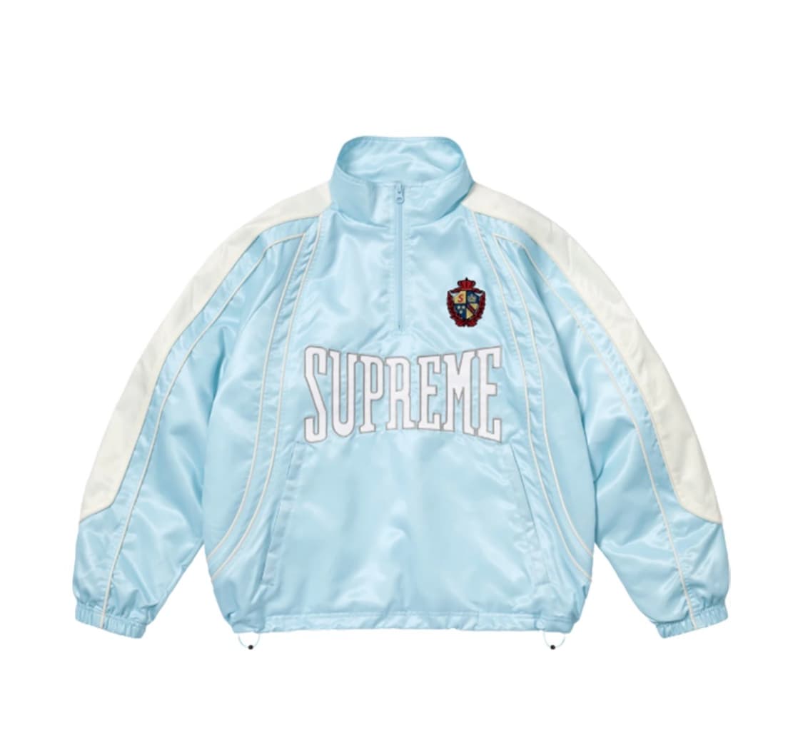 슈프림 사틴 파이핑 풀오버 라이트 블루 상품이미지1