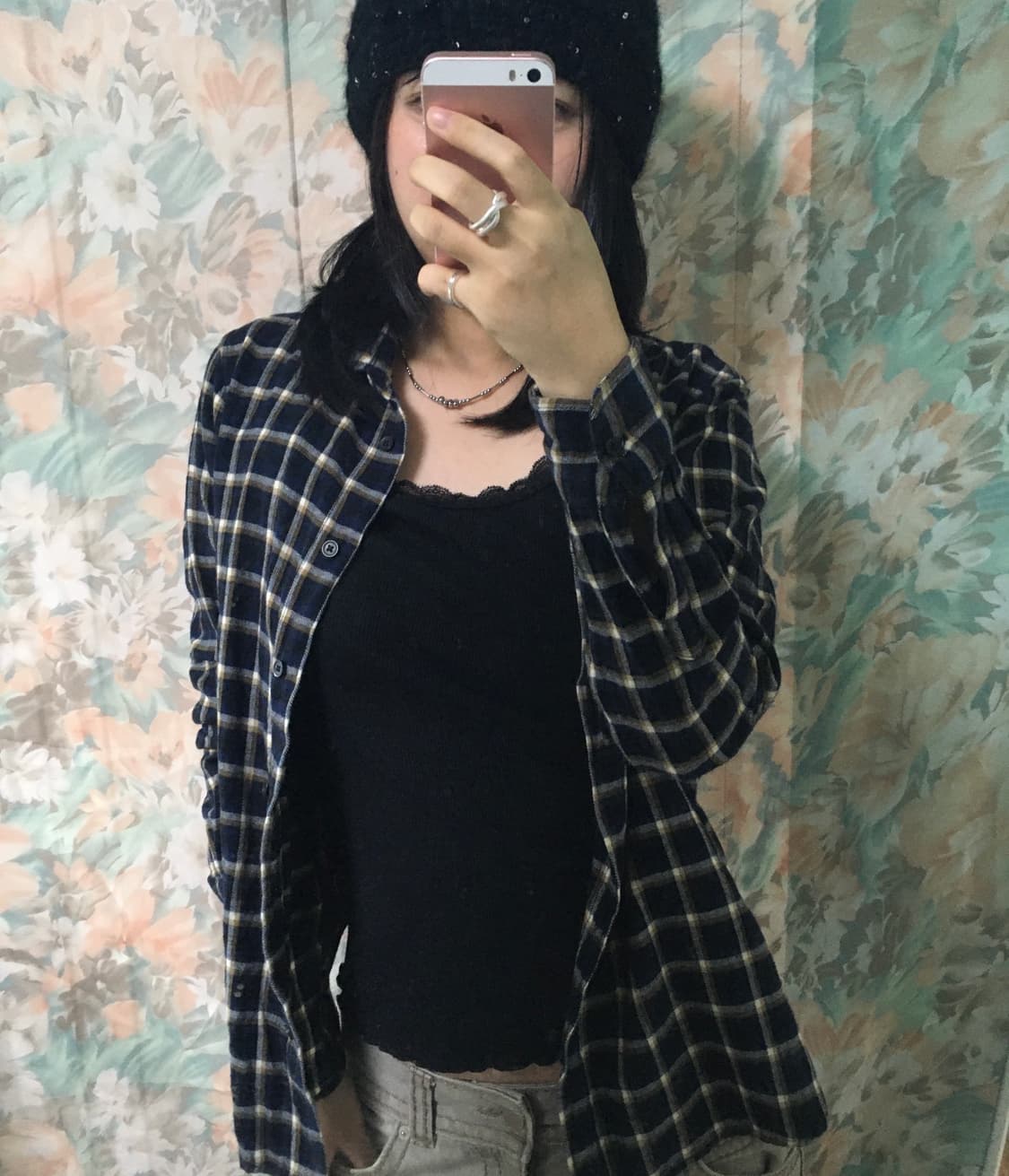 Japanese vintage check shirt 상품이미지1