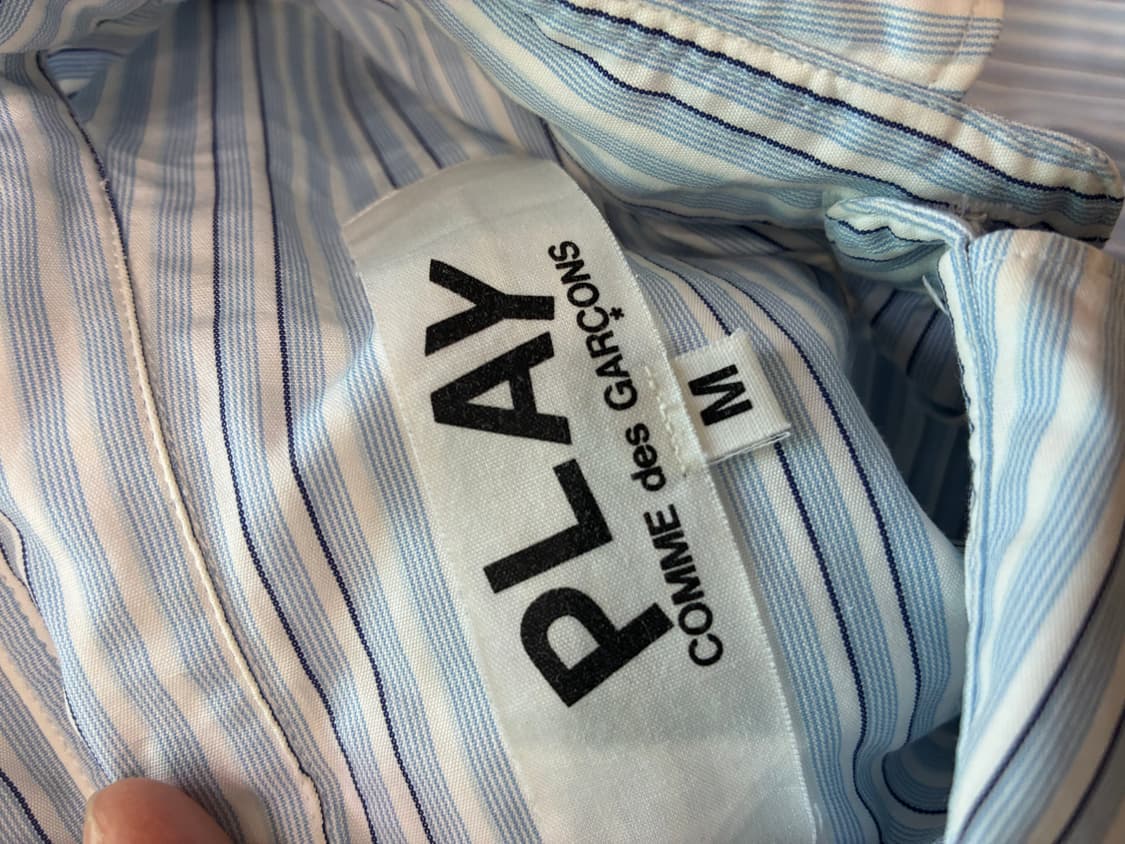 [정품] PLAY Comme des Garçons 스트라이프 셔츠 AD2 상품이미지3