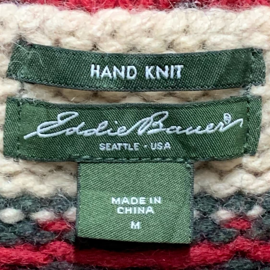 [M] 에디 바우어 핸드니트 노르딕 패턴 가디건 상품이미지4