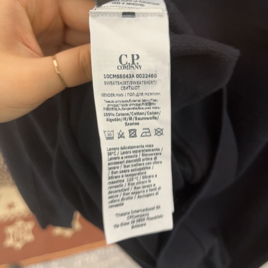 씨피컴퍼니 빈티지 모던시크 와펜 롱슬리브 맨투맨 L C09263 상품이미지7