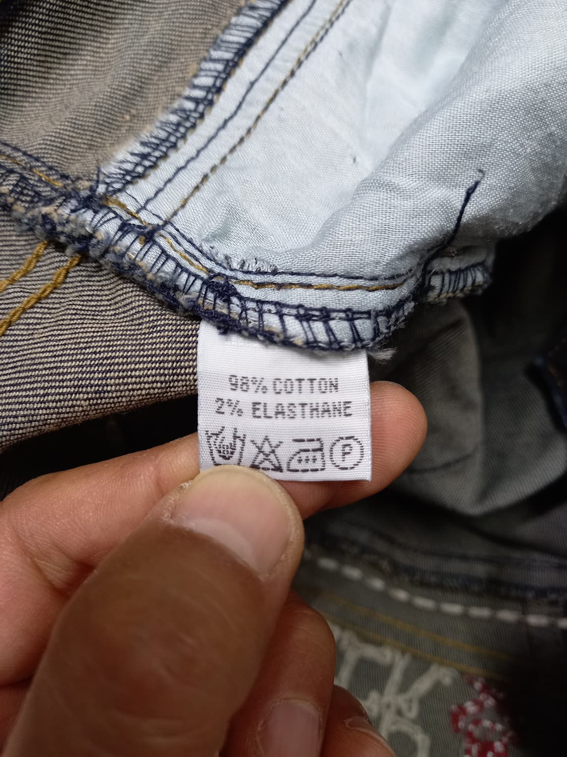 32 ESTHER 약골반 워싱 스판스키니 진청 32-370 상품이미지7