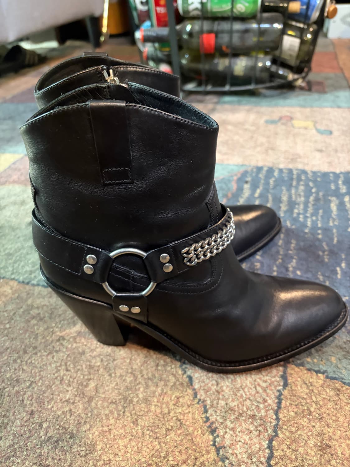 생로랑 체인 하네스 힐 부츠 size 39 (250-255) 상품이미지4