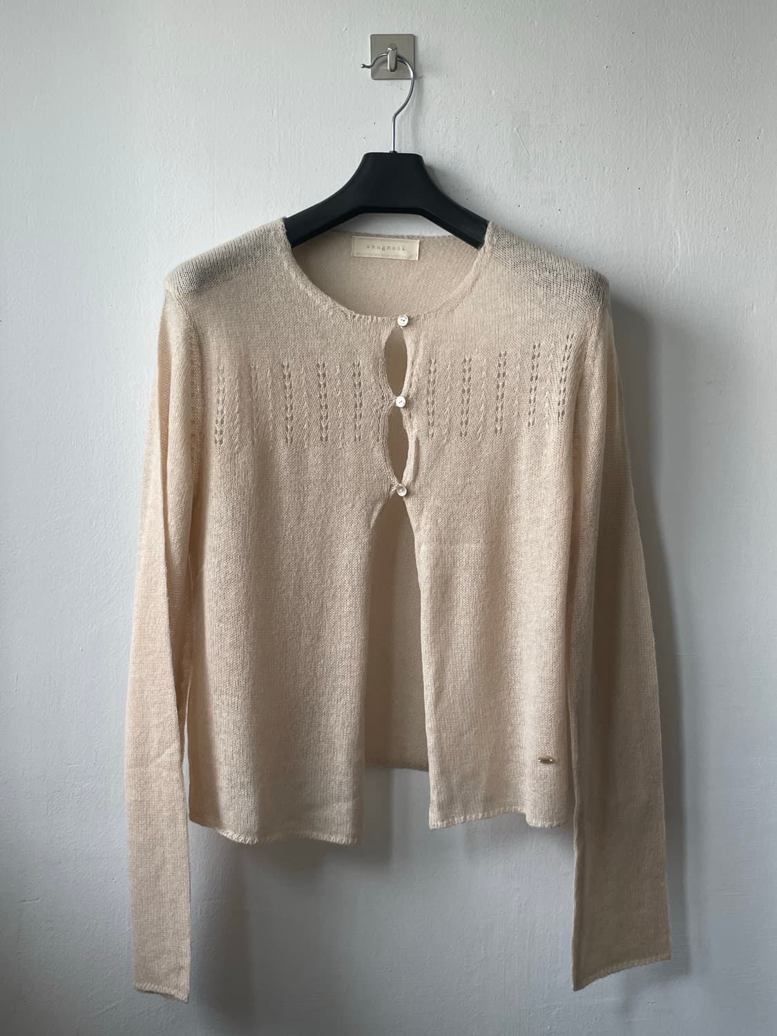스너그눅 mellow cardigan 베이지 새상품 상품이미지10