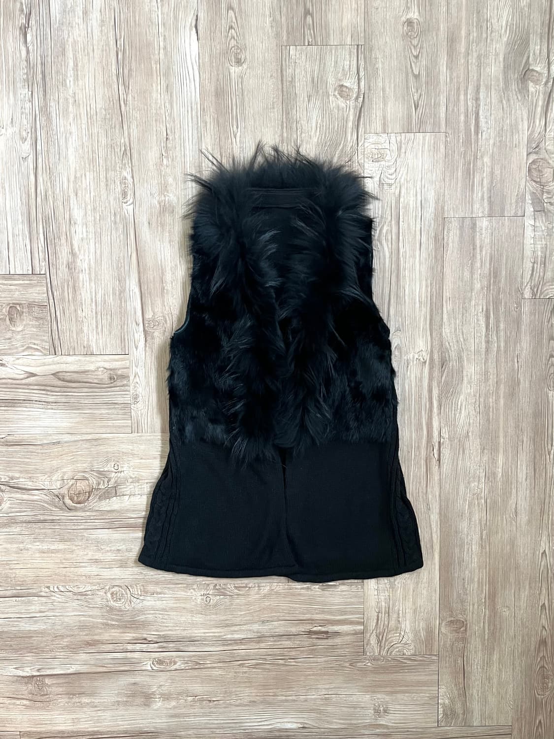 GYESSO 라쿤 퍼 베스트 자켓  상품이미지1