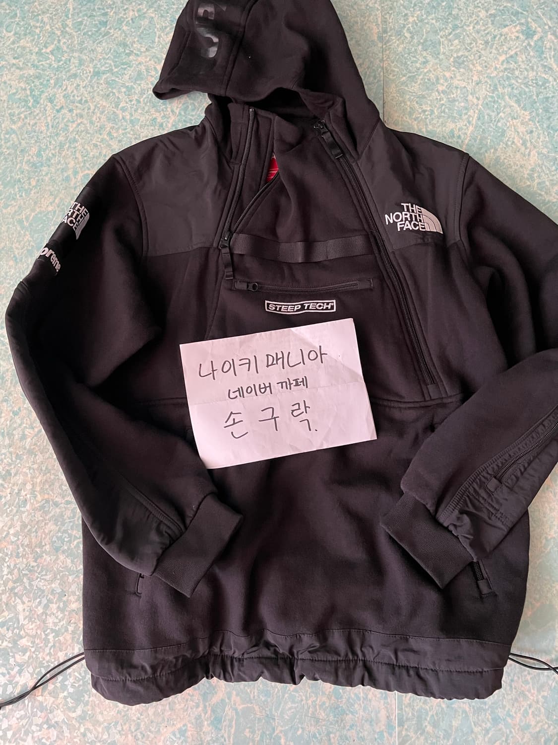 슈프림 노스페이스 스팁테크 블랙 상품이미지1