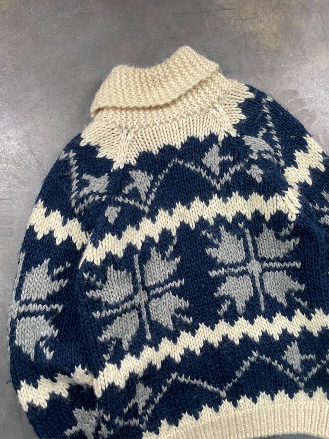 빈티지 코위찬 니트집업 상품이미지6