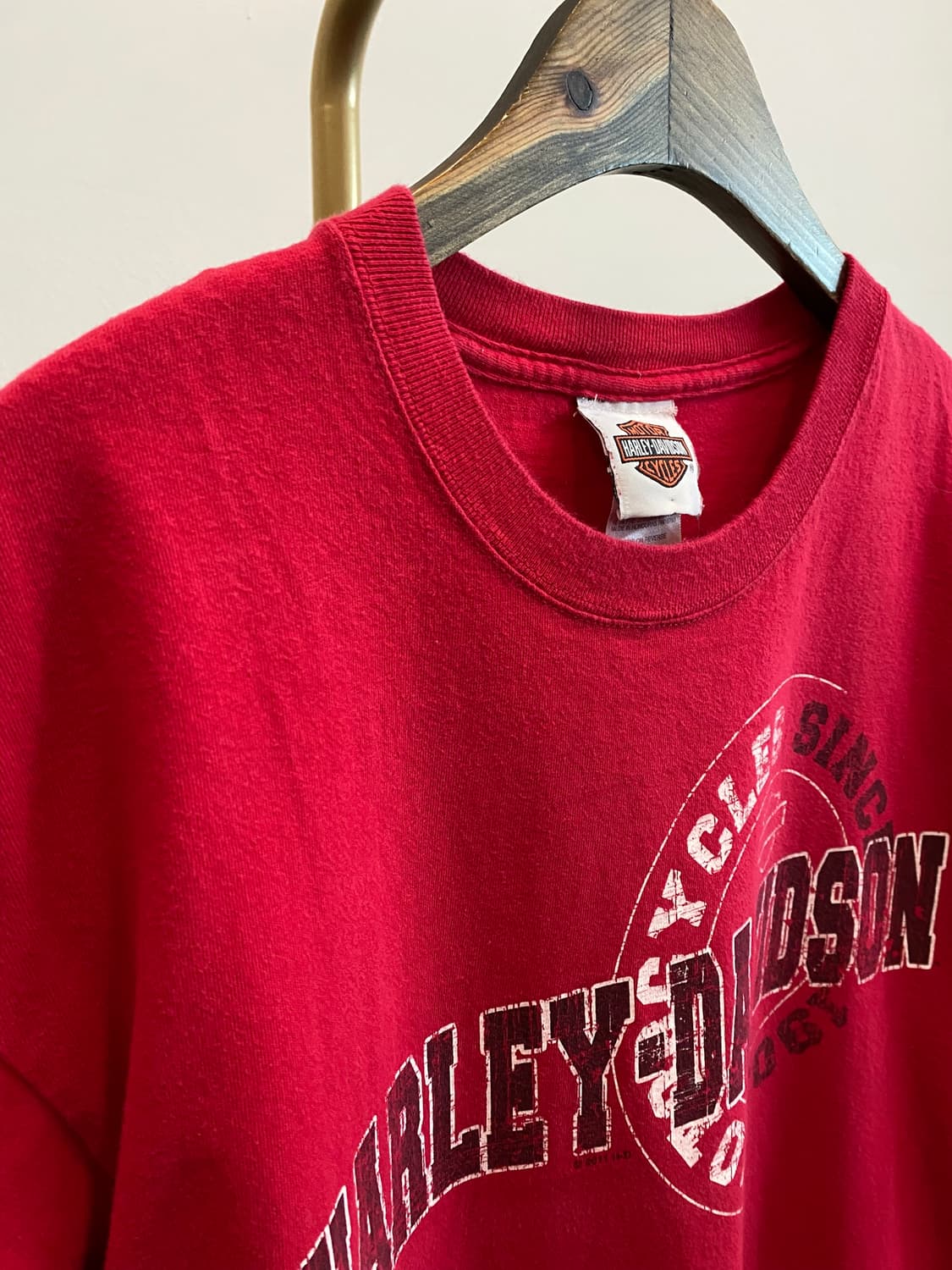 [L]할리데이비슨 레드 반팔 상품이미지2