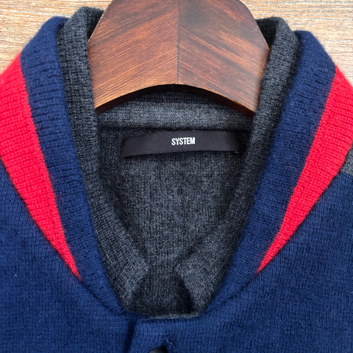시스템 XS 슬림 울니트 가디건 점퍼 블루종 가성비  상품이미지3