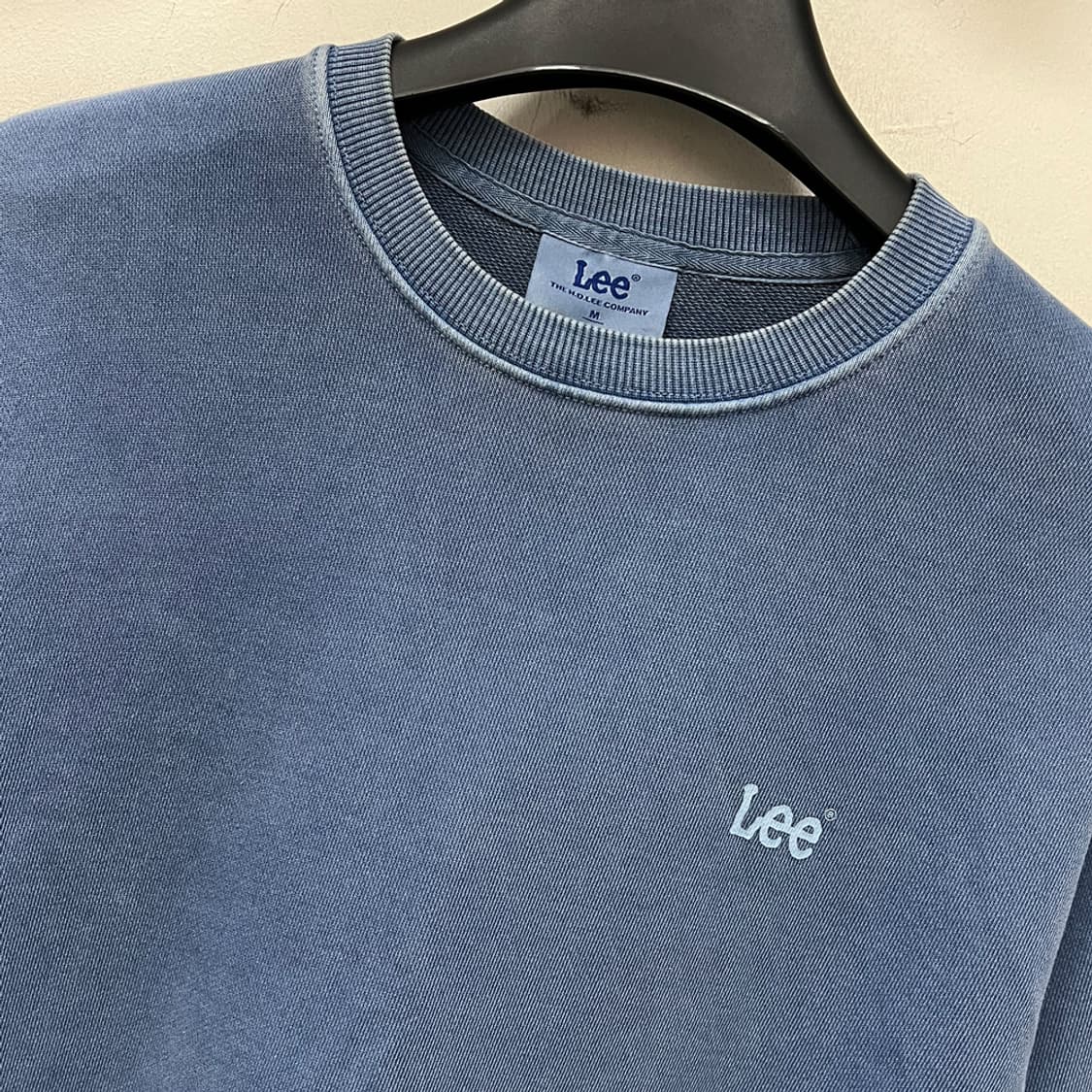 LEE 리 피그먼트 백로고 맨투맨 M 상품이미지4