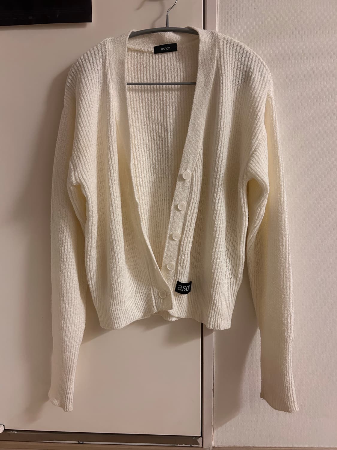 애즈온 BAILEY SUMMER CARDIGAN 흰색 상품이미지2