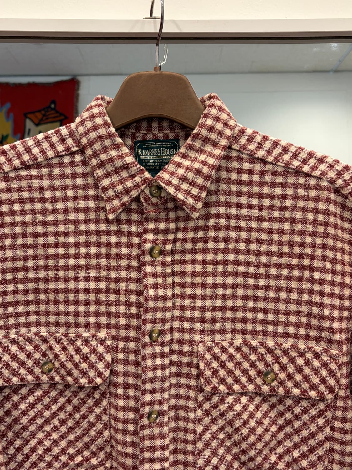Kearney-House 빈티지 트위드 체크 셔츠 상품이미지3