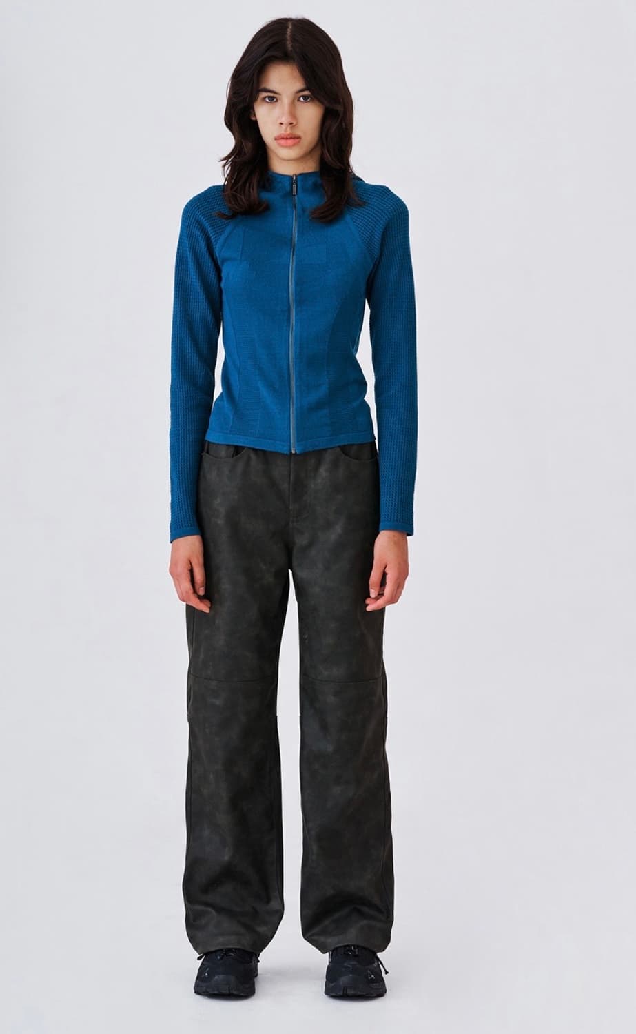 웰빙익스프레스 Sports Knit Hoodie Blue  상품이미지4