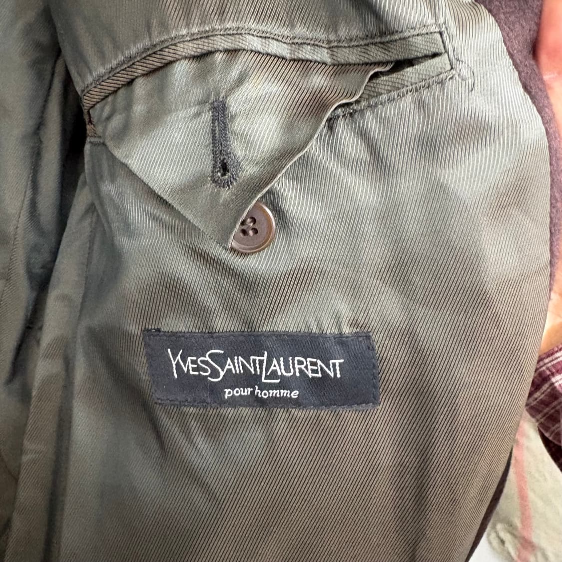 입생로랑 브라운 롱 코트 남/L 상품이미지6