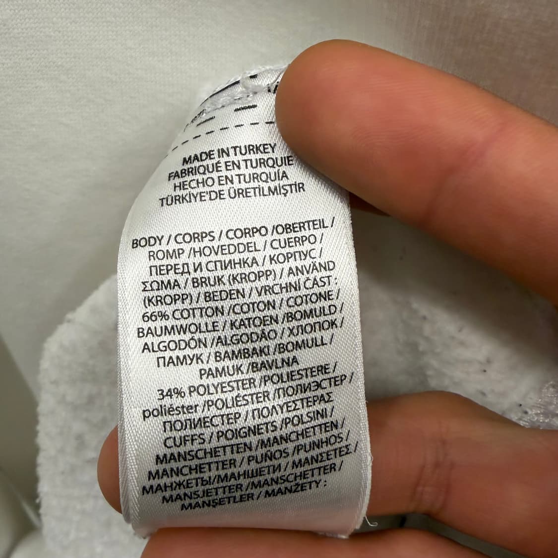 폴로 데님엔서플라이 베어 화이트 스웻셔츠 L 상품이미지8