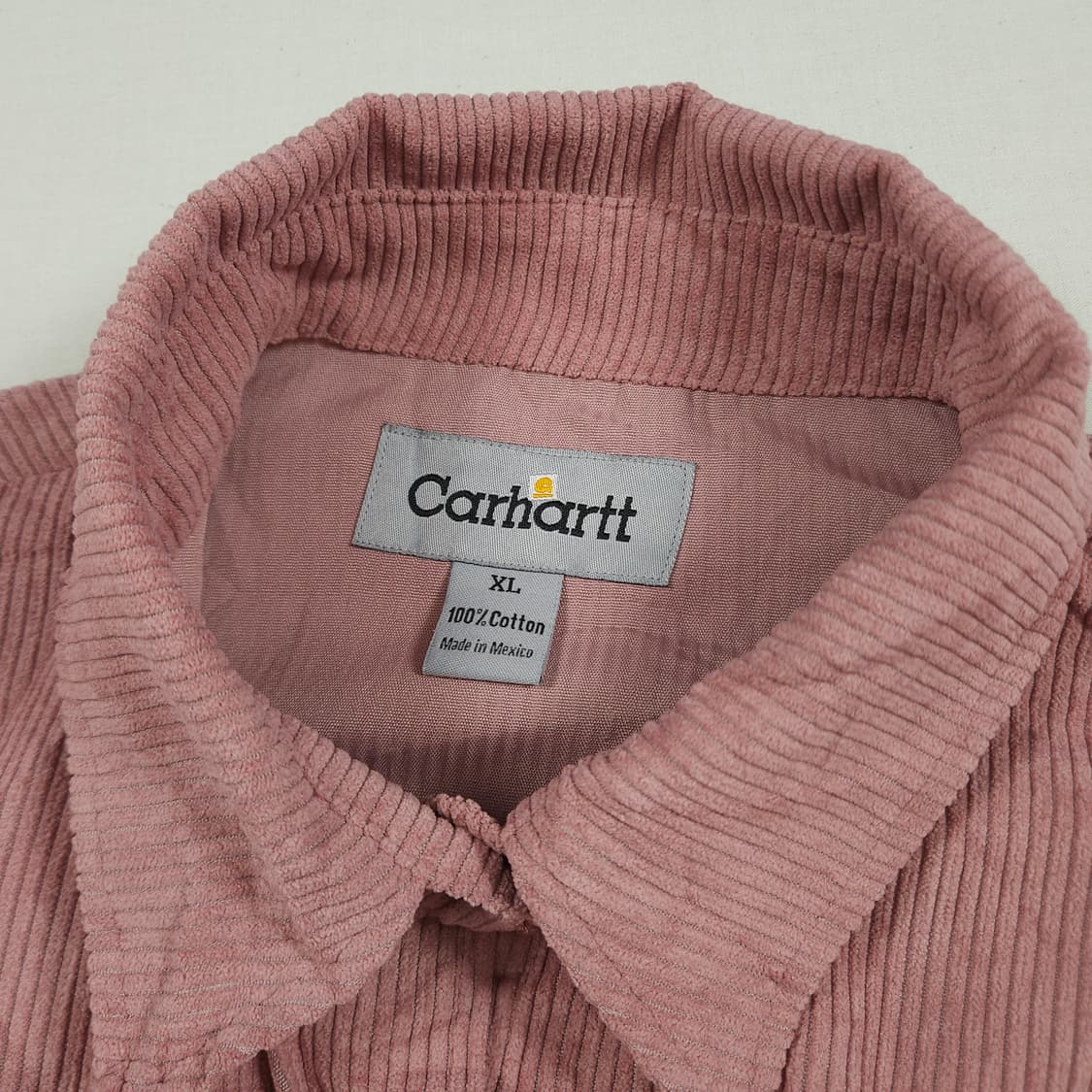 XL(105) 칼하트 리워크 코듀로이 8부 셔츠 핑크 상품이미지4